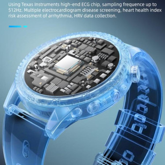 H9 1.43 inch Silicone Strap ECG Smart Watch Supports Bluetooth Calls/Smart Voice Assistant(Black)