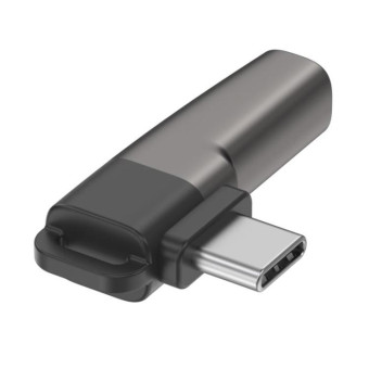 USB-C / Type-C to 3.5mm Mini Audio Adapter Converter(Light Grey)