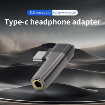 USB-C / Type-C to 3.5mm Mini Audio Adapter Converter(Light Gold)