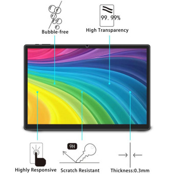 For FASTWD L361 Tablet 14 2pcs 9H 0.3mm Explosion-proof Tempered Glass Film