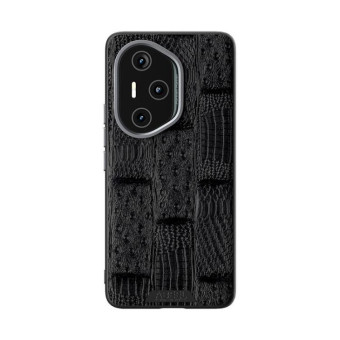 For Honor 300 Pro ABEEL Beast Pattern 6D Micro-Embossed Genuine Leather Phone Case(Black)