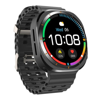X7 1.51 inch IPS Screen Bluetooth Smart Watch Supports Healthy Monitoring(Black)