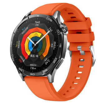 Kalebol 22mm Universal Silicone Watch Strap(Orange)