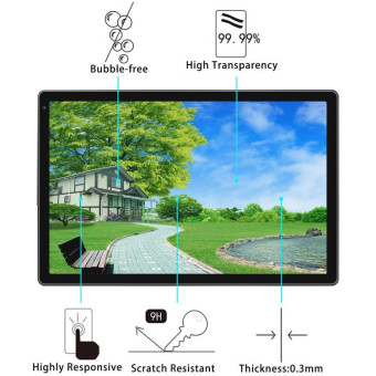 For Fearwiky FKYC12 10.36 25pcs 9H 0.3mm Explosion-proof Tempered Glass Film