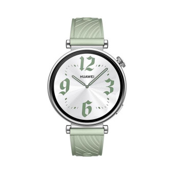 Kalebol 18mm Universal Textured Silicone Silver Buckle Strap(Green Grass)