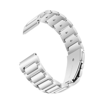 Kalebol 22mm Tooling Metal Zinc Alloy Watch Band(Silver)
