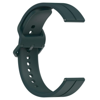 Kalebol 22mm Grooved Silicone Strap(Dark Green)