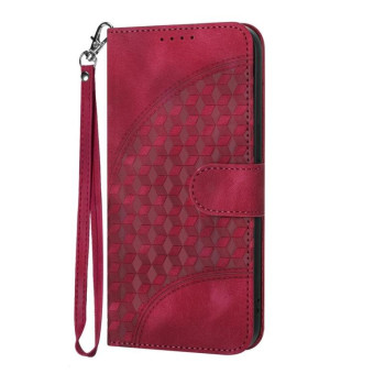 For Xiaomi 15 Ultra Elephant Head Embossed Phone Leather Case with Lanyard(Rose Red)