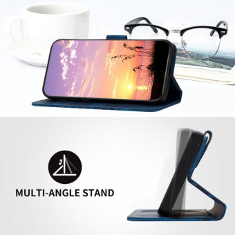 For Xiaomi 15 Ultra Elephant Head Embossed Phone Leather Case with Lanyard(Royal Blue)