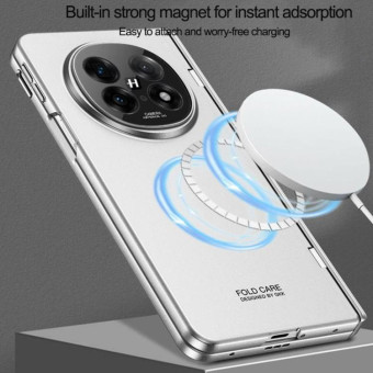 For OPPO Find N5 GKK Magnetic Fold Hinge Side Holder Film Integrated MagSafe Phone Case(Purple)