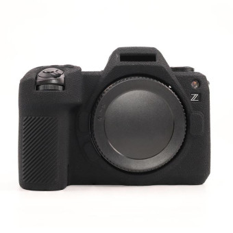 For Nikon Z6III Litchi Texture Soft Silicone Protective Case(Black)