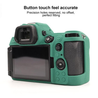 For Nikon Z6III Litchi Texture Soft Silicone Protective Case(Green)