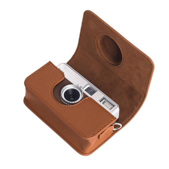 For Kodak EKTAR H35 / F501 / F9 Full Body Leather Camera Case Bag with Strap(Black)