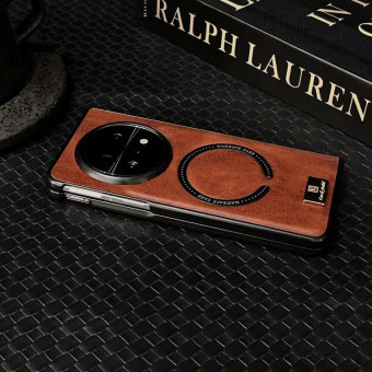 For OPPO Find N5 Crazy Horse Pattern MagSafe Magnetic Phone Case(Black)