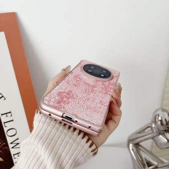 For OPPO Find N5 Embroidery Style Full Coverage Phone Case(Black)