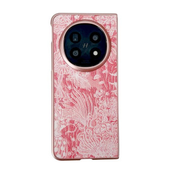 For OPPO Find N5 Embroidery Style Full Coverage Phone Case(Pink)