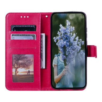 For Sony Xperia 1 VII Totem Flower Embossed Leather Phone Case with Lanyard(Red)
