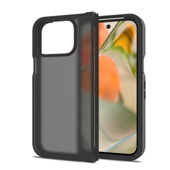 For Google Pixel 9 Pro Fold Skin Feel TPU Hybrid PC Phone Case(Black)
