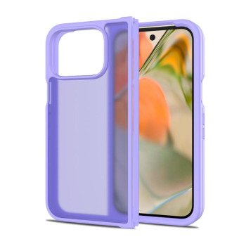 For Google Pixel 9 Pro Fold Skin Feel TPU Hybrid PC Phone Case(Purple)