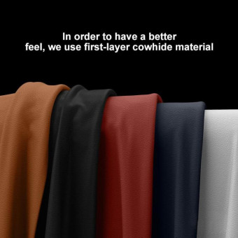 For OPPO Find N5 SULADA Frameless Top Layer Cowhide Leather Hybrid PC Phone Case(Black)