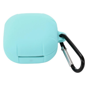 Anti-fall Silicone Earphone Protective Case with Hook For Samsung Galaxy Buds Live/ Buds2 / Buds Pro / Buds2 Pro (Mint Green)