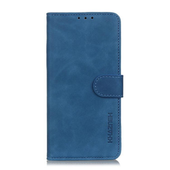 For OPPO F17 Pro KHAZNEH Retro Texture PU + TPU Horizontal Flip Leather Case with Holder & Card Slots & Wallet(Blue)