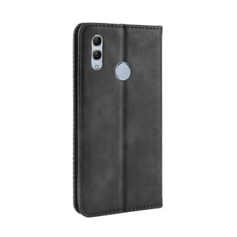 Magnetic Buckle Retro Texture Horizontal Flip Leather Case for Huawei Honor 10 Lite / P Smart (2019) / Nova Lite 3, with Holder & Card Slots & Wallet (Black)