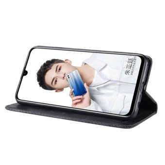 Magnetic Buckle Retro Texture Horizontal Flip Leather Case for Huawei Honor 10 Lite / P Smart (2019) / Nova Lite 3, with Holder & Card Slots & Wallet (Black)