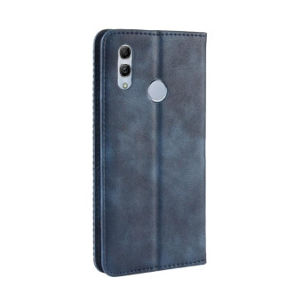Magnetic Buckle Retro Texture Horizontal Flip Leather Case for Huawei Honor 10 Lite / P Smart (2019) / Nova Lite 3, with Holder & Card Slots & Wallet (Blue)
