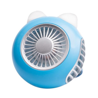 LORDNINO SBF003 3W USB Charging Portable Electric Fan with Magnetic Wristband, 3 Speed Control (Blue)