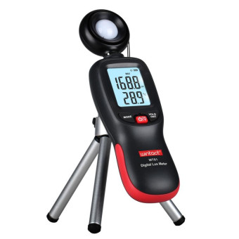 Wintact WT81 Digital Light Lux Meter for Factory / School / House Various Occasion, Range: 0-200,000 Lux (Black)