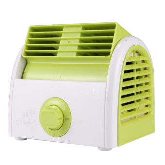30W Turbine No Blade Mini Desktop Mute Fan for Dormitory / Bedroom / Living Room / Office, 3 Kinds Speed Modes, AC 220V(Green)