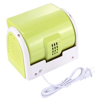 30W Turbine No Blade Mini Desktop Mute Fan for Dormitory / Bedroom / Living Room / Office, 3 Kinds Speed Modes, AC 220V(Green)