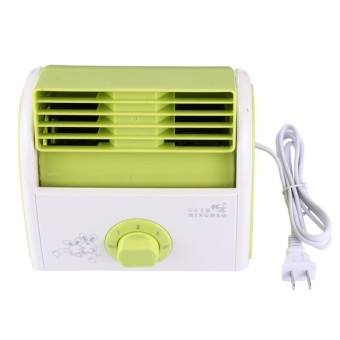 30W Turbine No Blade Mini Desktop Mute Fan for Dormitory / Bedroom / Living Room / Office, 3 Kinds Speed Modes, AC 220V(Green)