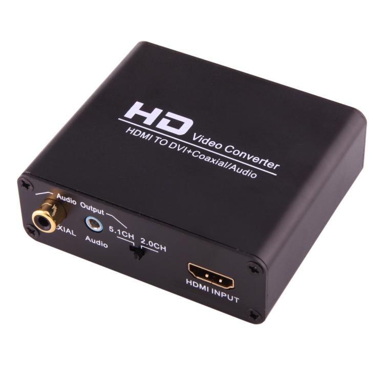 NEWKENG X5 HDMI to DVI with Audio 3.5mm Coaxial Output Video Converter, AU Plug
