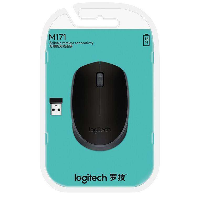 Logitech M171 1000DPI USB Wireless Mouse with 2.4G Receiver (Black)