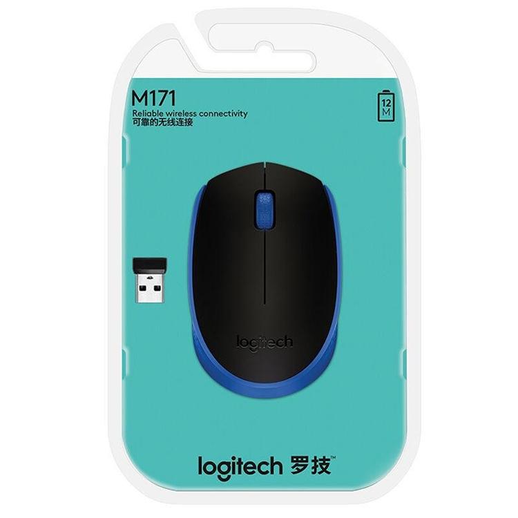 Logitech M171 1000DPI USB Wireless Mouse with 2.4G Receiver (Blue)