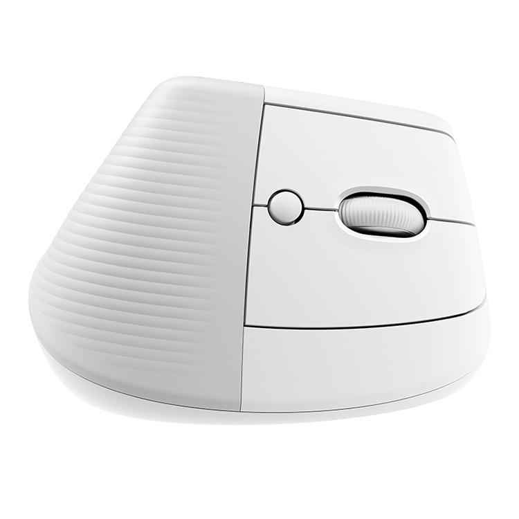 Logitech Lift Vertical 1000DPI 2.4GHz Ergonomic Wireless Bluetooth Dual Mode Mouse (White)