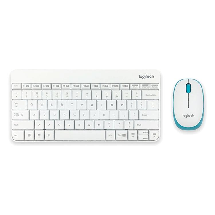 Logitech MK245 Nano Wireless Keyboard Mouse Set (White)