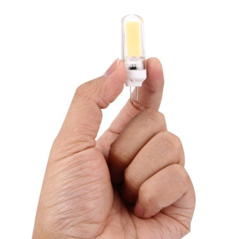 3W COB LED Light, G4 300LM PC Material Dimmable for Halls / Office / Home, AC 220-240V(White Light)