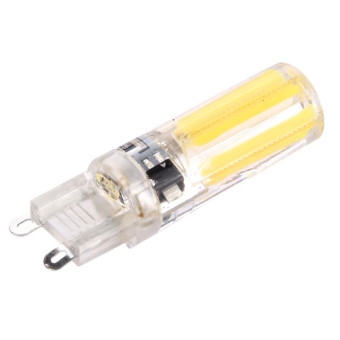 G9 4W Silicone Dimmable 8 LED Filament Light Bulb for Halls, AC 220-240V(Warm White)