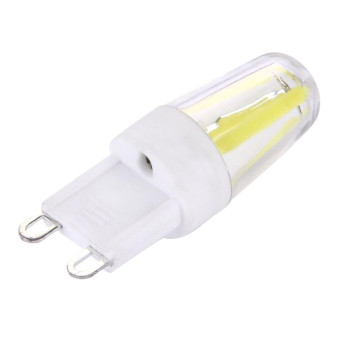 2W Filament Light Bulb, G9 PC Material Dimmable 4 LED for Halls, AC 220-240V(White Light)