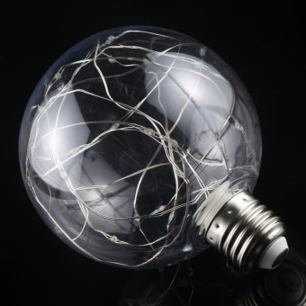 G95 E27 3W 80 LM Filament Retro Fairy LED String Light Bulb, AC 220V (Colorful Light)
