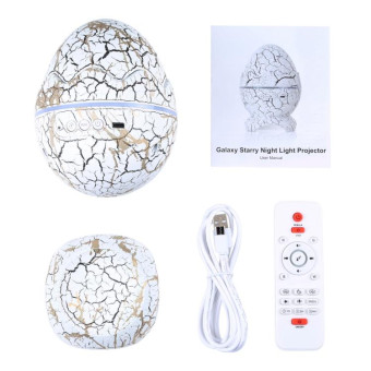 Gold Starry Projector Music Night Light with Remote Control(Colorful Light)