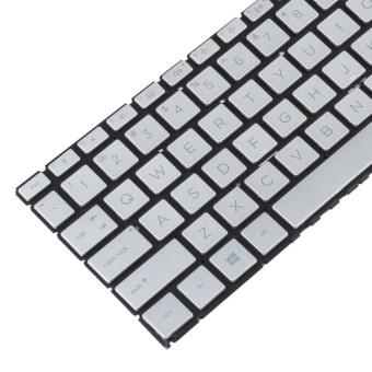 For HP Envy X360 15-ED 15-ED0008CA 15-ED0023DX US Version Keyboard with RGB Backlight (Silver)