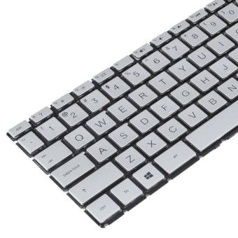 For HP Pavilion x360 14-CK 14-CD 14-CE 14-CM 14-DG US Version Keyboard (Silver)