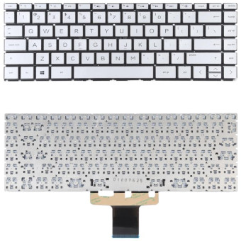 For HP Pavilion x360 14-CK 14-CD 14-CE 14-CM 14-DG US Version Keyboard (Silver)