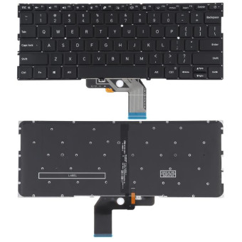 For Xiaomi Mi Air 13.3 US Version Keyboard with Backlight (Black)