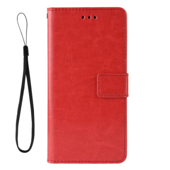 Retro Crazy Horse Texture Horizontal Flip Leather Case for VIVO V15 Pro, with Holder & Card Slots & Photo Frame(Red)