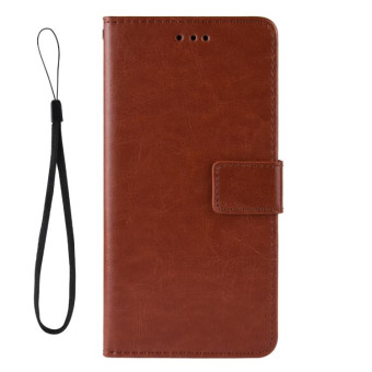 Retro Crazy Horse Texture Horizontal Flip Leather Case for VIVO V15 Pro, with Holder & Card Slots & Photo Frame(Brown)